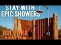 Bullara Station Outback Stay: Lava Tree Showers &amp; Bush Camp Atmosphere