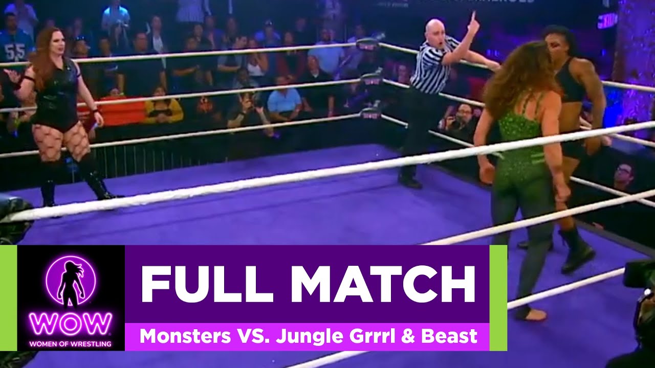 Monsters Of Madness VS. Jungle Grrrl & The Beast - WOW Women Of Wrestling - WOW Superheroes