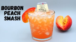 Bourbon Peach Smash | How To Make Peach Smash Cocktail Recipe