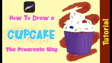 Cupcake Beginner Tutorial | Procreate | Default Brushes