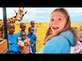 Nastya Auf Einer Safarireise Nach Afrika Um Wilde Tiere Zu Sehen Videoserie Für Kinder