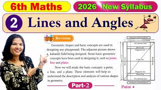 6th Maths | Lines and Angles | Lesson -2 | Maharashtra Board | Part-2 new syllabus 2026