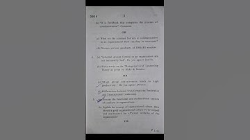 Organisational behavior, previous year question paper 2023, 5th semester