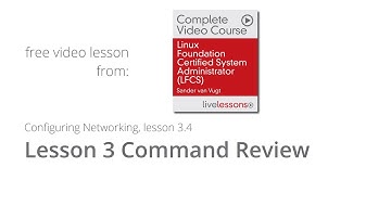 Linux Command Review Lesson 3 - Free lesson from LFCS video course by Sander van Vugt