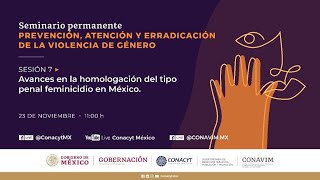 Avances en la homologación del tipo penal feminicidio en México
