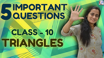 Triangles Important Questions Class 10 | CBSE Board Exam 2020