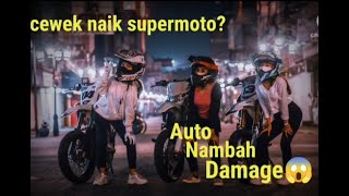 Download Lagu Kumpulan foto cewek cantik naik CRF,KLX supermoto 2021 || auto nambah damage MP3