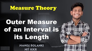 Outer measure of an interval is length of interval | m*I = b-a