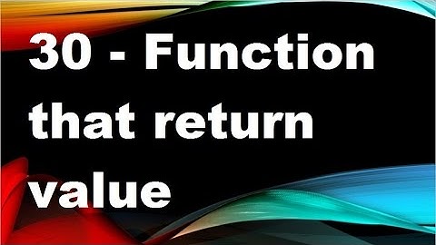 java tutorials urdu NFN 30 - Function that return value