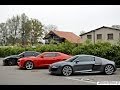 Audi r8 v10 with capristo exhaust  hard revs  sound  epicureanday