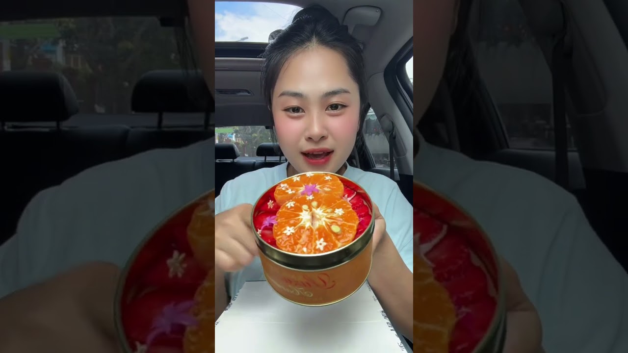 Mukbang bánh ngọt và viên cam #dungthichan #mukbang #food 