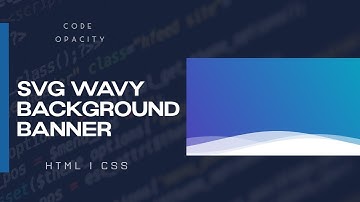 Animated Wavy Banner Background Using SVG | HTML & CSS Tutorial