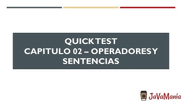 Java OCA - Capitulo 2 Operadores y Sentencias - 17 - Quick Test