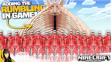The RUMBLING is HERE... INSANE Attack on Titan Addon for MINECRAFT!