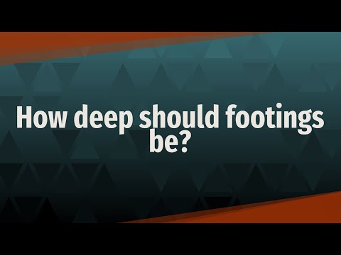 वीडियो: गैरेज के लिए फुटिंग कितनी गहरी होनी चाहिए?