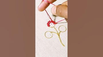 French knot stitch #shortsvideo #handembroiderywork #youtubeshorts #french #knot #nehar #tutorial