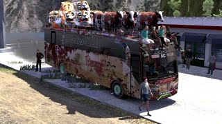 old bus!! most dangerous road in the world  Euro Truck Simulator 2