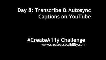 Transcribe & Autosync Captions on Youtube