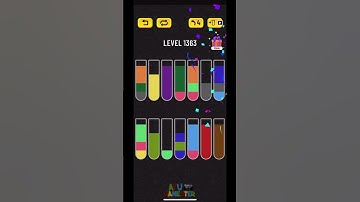 Water Sort puzzle level 1363 | AYU Gamester #shorts