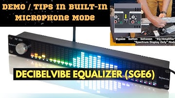 Decibelvibe TNZ SGE6 - Audio Graphic Equalizer with Built-In Microphone Input - Demo & Tips