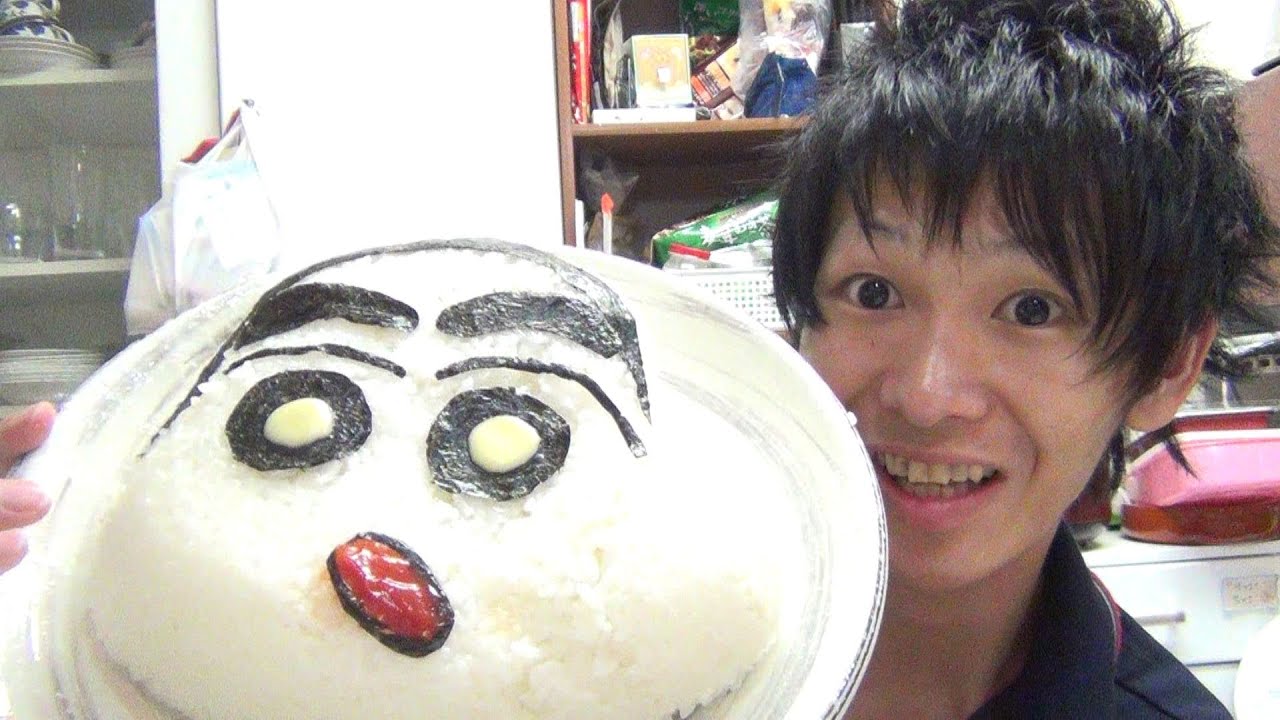 クレヨンしんちゃん超巨大おにぎり作ってみた How To Make Huge Crayon Shin Chan Rice Balls Youtube