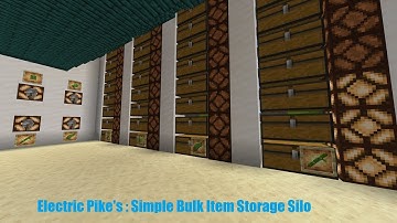 Minecraft Tutorial : Simple Modular Bulk Storage Silo