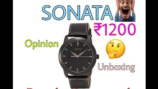 Sonata Analog Black Dial Men's Watch -NK7924NL01