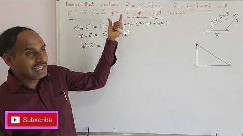 VECTORS-28# HOW WE CAN PROVE VECTORS A, B AND C FORM RIGHT ANGLED TRIANGLE|| FOR JEE MAINS AND NEET.