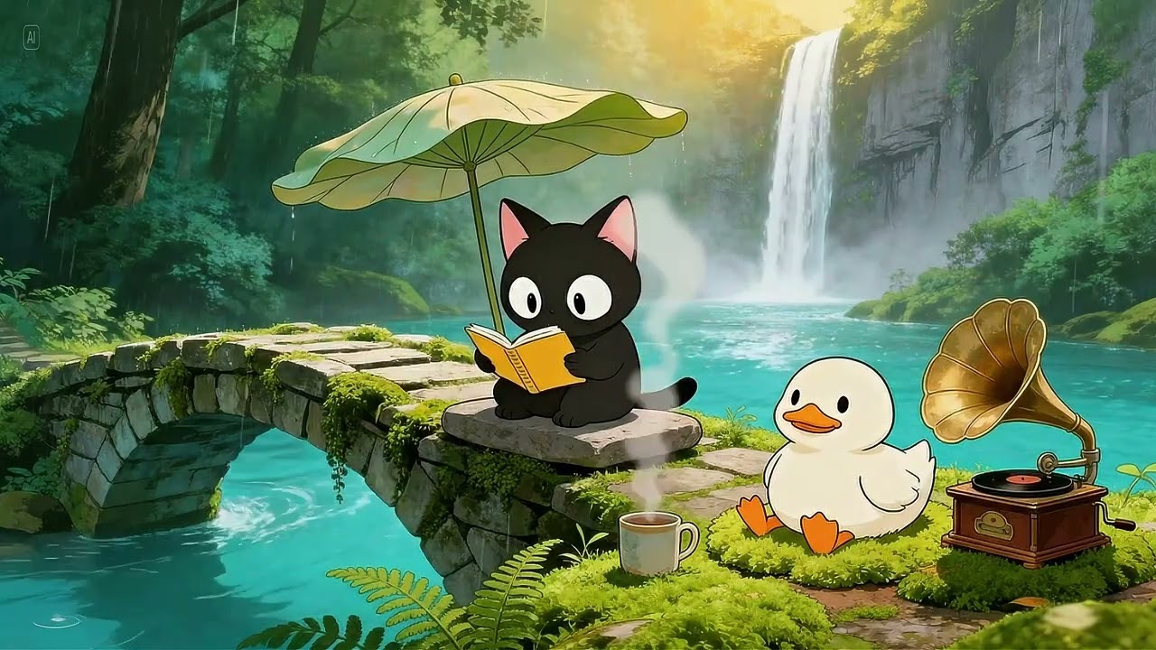 Your dreams are the bridge to your future. 🌊 Magical Waterfall Lo-fi for Study, Focus