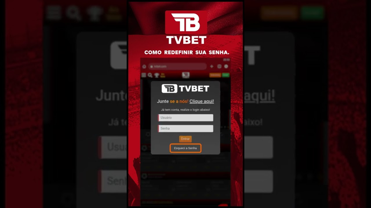 TUTORIAL TV BET COMO REDEFINIR SENHA