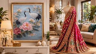 Watch Simple Fabric Come to Life 🧚‍♀️ Embroidery Decor Inspiration screenshot 3