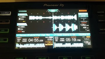 Pioneer XDJ-RX.  A quick look at the screen (waveform)