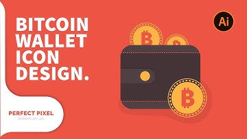 Bitcoin Wallet Icon Design In Adobe Illustrator CC