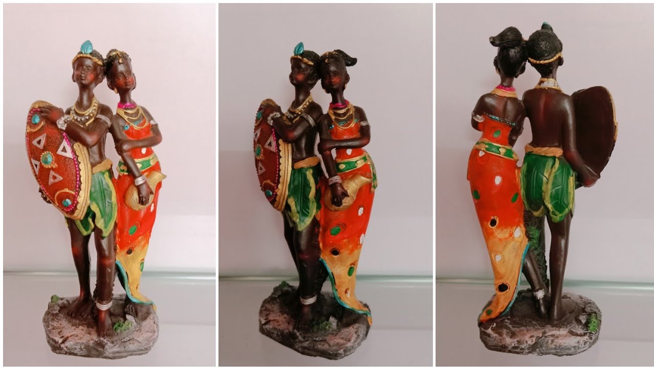 African couple showpiece|African couple statue|African home decor ideas 