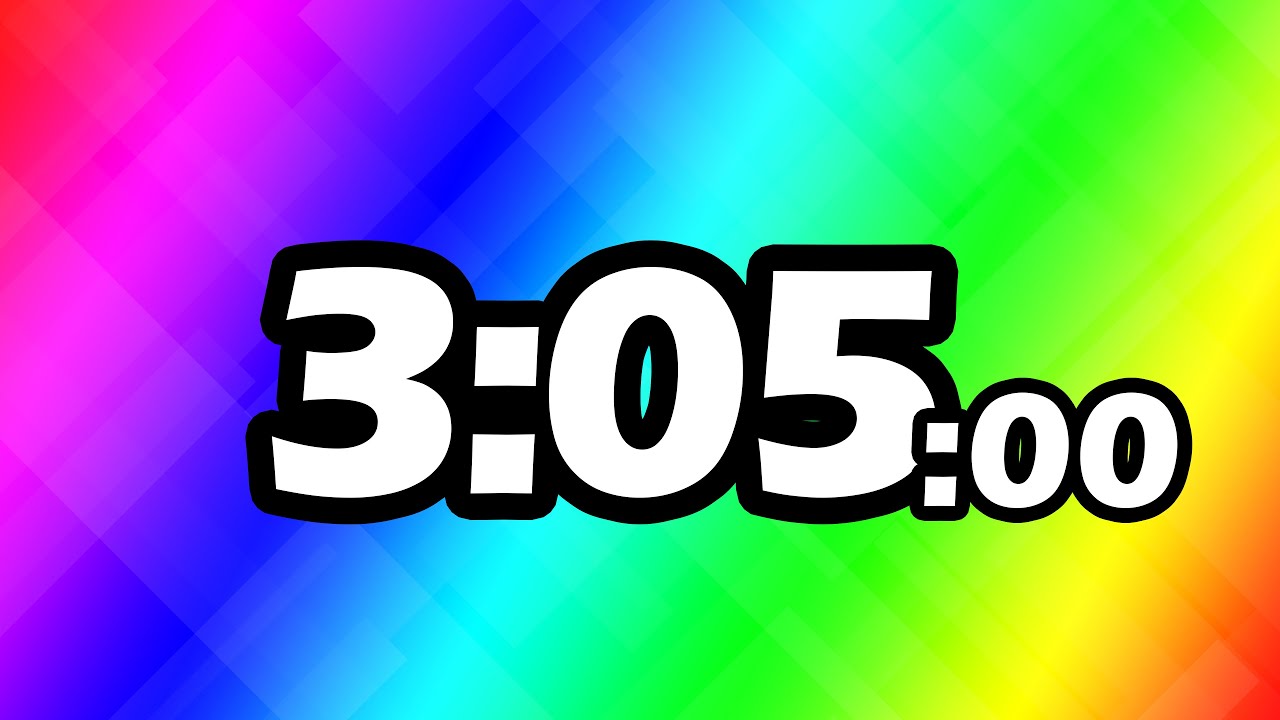 3 Minutes and 5 Second TIMER Countdown