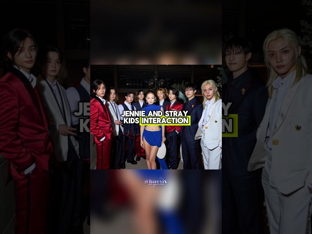 Viral moments during Stray Kids’ met gala appearance #kpop #shorts class=