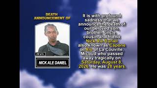 Nick Ale Daniel Short Obituary