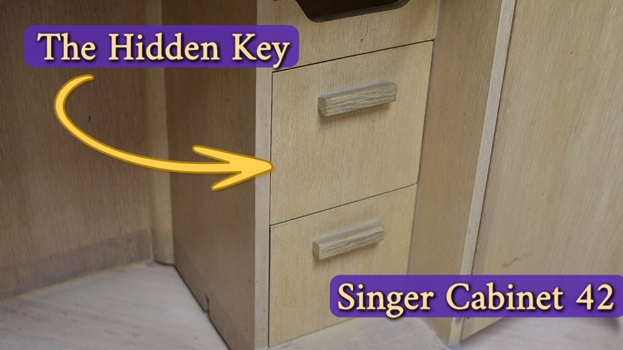 Singer Sewing Cabinet #42  and the Secret Hiding in the Drawers