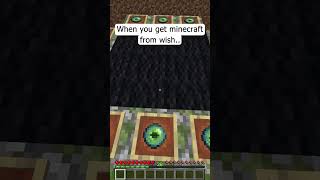Pov: When You Get Mincraft From Wish.. 😂😂😂 #Shorts #Trend #Minecraft #Viral #Memes