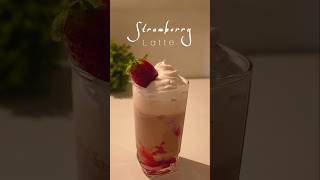 strawberry latte/ viral cold coffee recipe #shorts #viral #fypシ screenshot 2