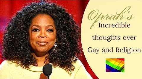 What Oprah think about Gays will Amaze you. Must watch!