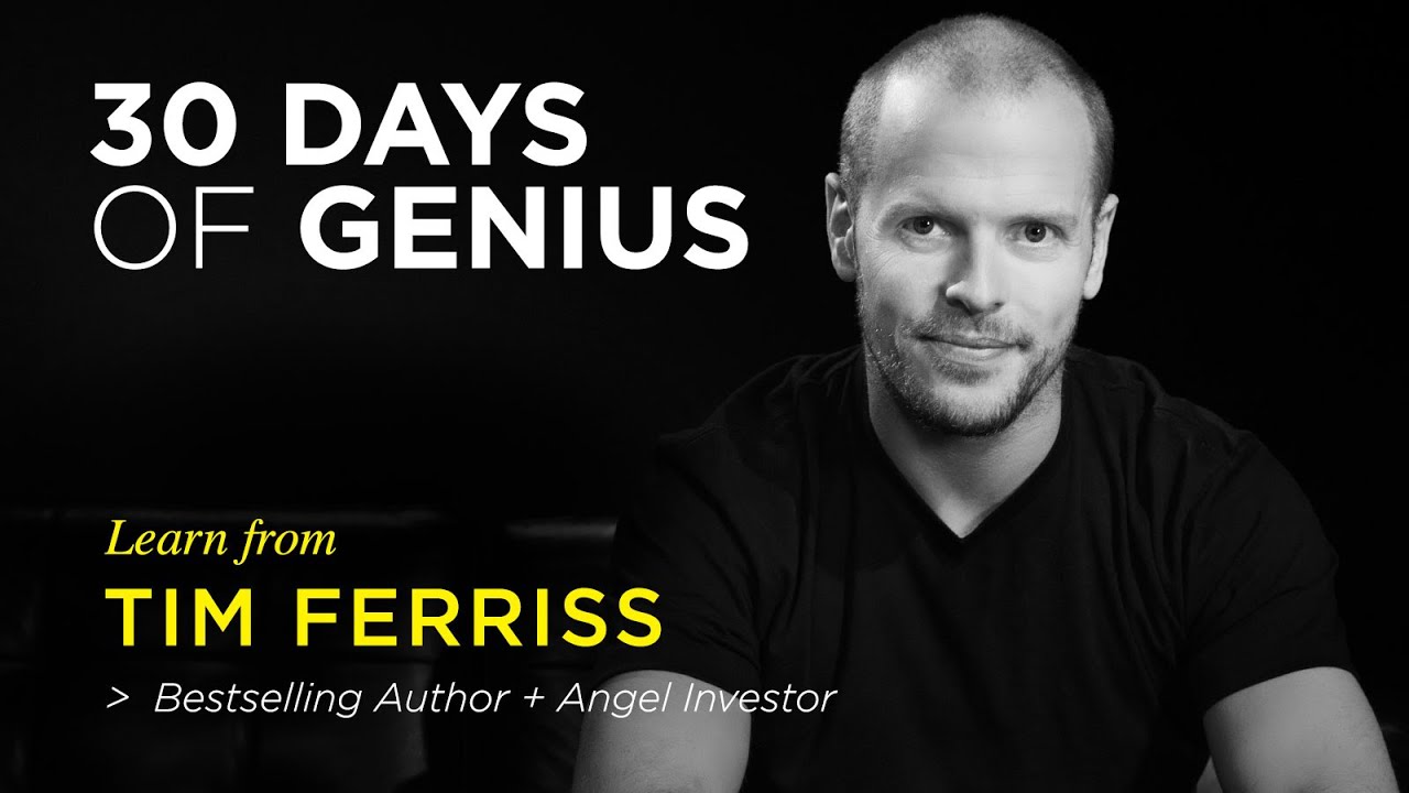 kontoførende Opera marked 30 Days of Genius: Tim Ferriss