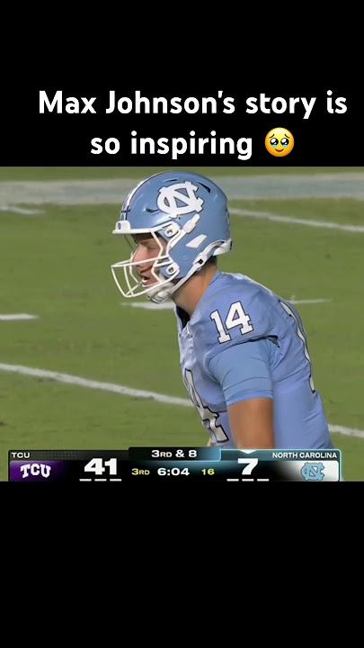 So much respect for Max Johnson 🤝 #maxjohnson #unc #tcu #football #zingersports