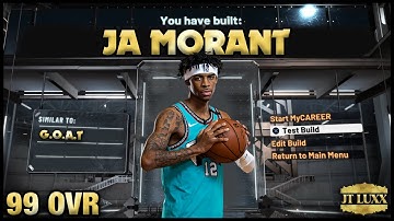 NBA 2K20 Ja Morant Build! - 11 HOF Badges!
