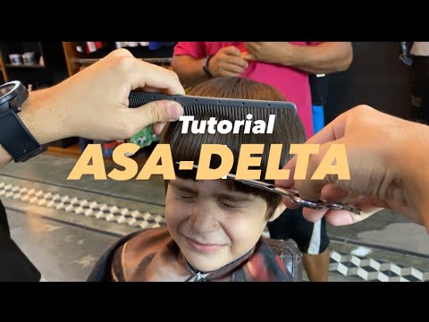 TUTORIAL ASA DELTA DISFARÇADO #barbearia #tutorial #barbershop #cortee