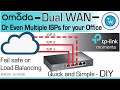 Dual wan with omada routers  just one click and save