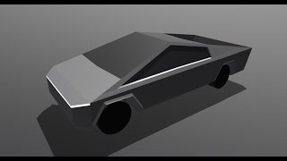 3D modeling the CYBERTRUCK