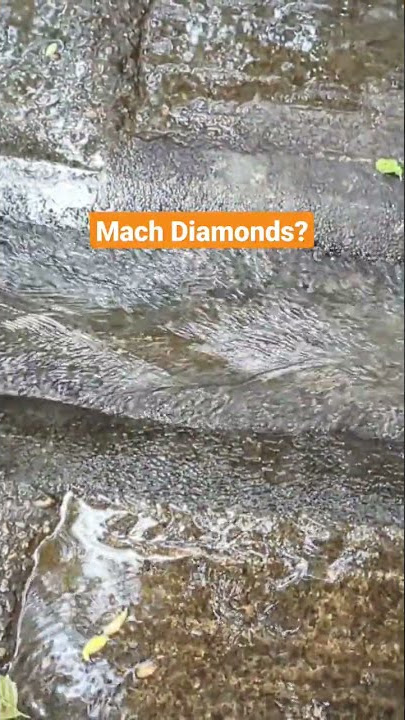 Mach diamonds? - river channel flow - patterns