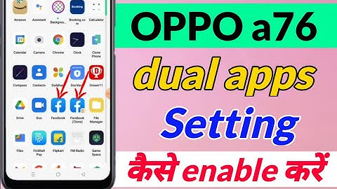 How to create dual apps in OPPO a76 | oppo a76 main dual app kaise kare | oppo a76 dual apps setting