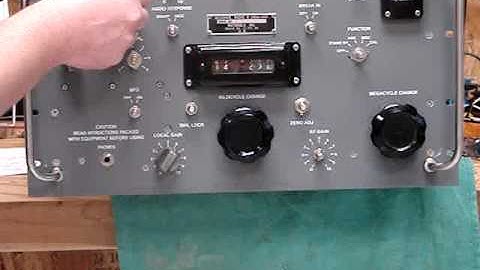 Motorola R-390A Serial#1896 Restoration: preliminary tests